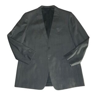 Tommy Hilfiger Mens 100% Wool Blazer Jacket Gray 2-Button Sport Coat XL 50